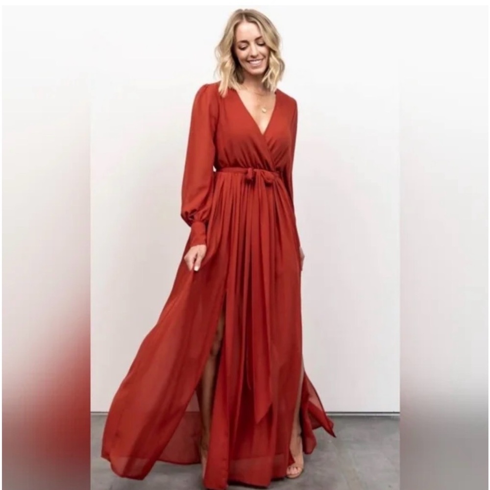 Elegant Rust & Mint Maxi Dresses by Baltic Born, Celine LOT